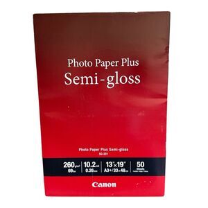 Canon Photo Paper Plus Semi-gloss SG-201 13”x19” 50 Sheets New in Sealed Package